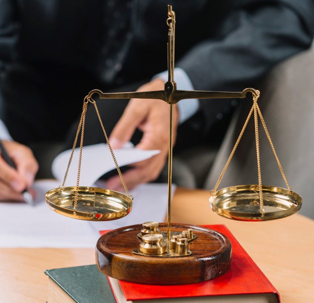 Persona leyendo documentos